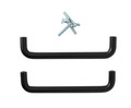 Håndtak U-form 96 mm svart 2 stk.